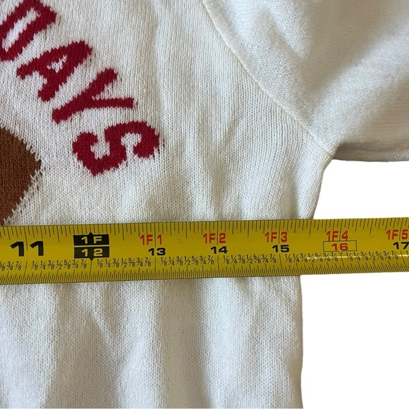 Christmas Sweater youth 12/14 H&M white and red puppy holiday sweater. - Picture 4 of 5